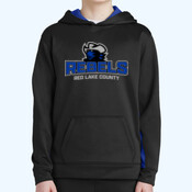 RLC Baseball Custom Sport-Tek® Youth Sport-Wick® Fleece Colorblock Hooded Pullover